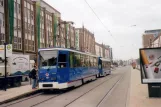 Rostock sporvognslinje 1 med motorvogn 707 ved Lange Straße (2006)