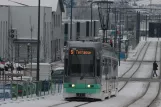 Saint-Étienne sporvognslinje T3 med lavgulvsledvogn 922 på Boulevard Pierre-Antoine et Jean-Michel Dalgabio (2007)