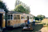 Skælskør museumslinje med motorvogn 608 ved Sporvognsremisen (2007)