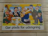 Skilt: Gør plads for udstigning (1951-1960)