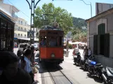 Sóller sporvognslinje med motorvogn 1, forsiden Port de Sóller (2013)