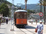 Sóller sporvognslinje med motorvogn 24 på Carrer de la Marina (2013)