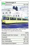 Spillekort: Karlsruhe regionallinje S1 med ledvogn 122 nær Mathystraße (2002)
