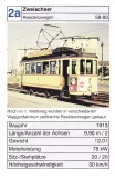 Spillekort: Karlsruhe sporvognslinje 3 med motorvogn 89 ved Tivoli (2002)