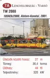 Spillekort: Warszawa sporvognslinje 9 med motorvogn 2088 på Marszatkawska (2014)