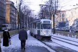 Stettin sporvognslinje 12 med ledvogn 601 på Marszałka Józefa Piłsudskiego (2003)