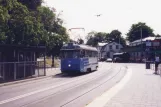 Stockholm Djurgårdslinjen 7N med motorvogn 330 ved Liljevalchs/Gröna Lund (1992)