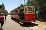 Sydney museumslinje med motorvogn 180 i Tramway Museum (2015)