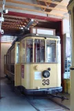 Trondheim motorvogn 33 på Sporveismuseet Munkvoll (2009)