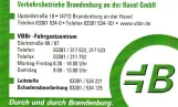 Vicitkort: Verkerhrsbetriebe Brandenburg an der Havel GmbH
 (2024)