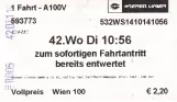 Voksenbillet: 7112II005  42Di11.00
 (2014)
