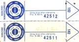 Voksenbillet til Göteborgs Spårvägar (GS), forsiden (1986)