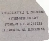 Voksenbillet til Hamburger Hochbahn (HHA), bagsiden (1920)
