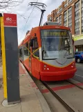 Washington D.C. Streetcar med lavgulvsledvogn 103 ved H & 3rd (2016)