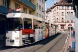 Würzburg ekstralinje 1 med ledvogn 208 ved Brücknerstraße (2007)