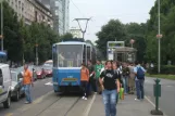 Zagreb ekstralinje 3 med ledvogn 320 ved Zagrepčanka (2008)