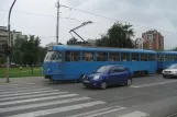 Zagreb sporvognslinje 7 med motorvogn 472, siden Maksimirska cesta (2008)