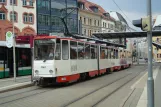 Zwickau sporvognslinje 3 med ledvogn 934 ved Zentrum (2008)