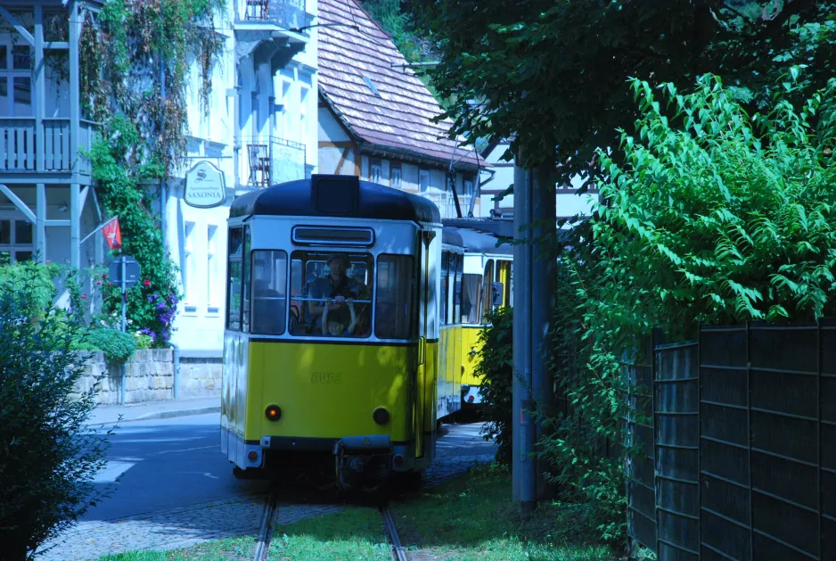 Bad Schandau Kirnitzschtal 241 med bivogn 21 tæt på Kurpark (2015)