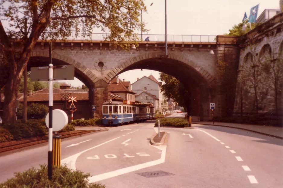 Basel ekstralinje 17  på Binningerstrasse (1980)