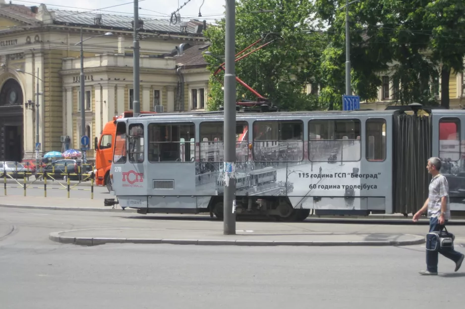 Beograd ledvogn 278 på Savski Trg (2008)