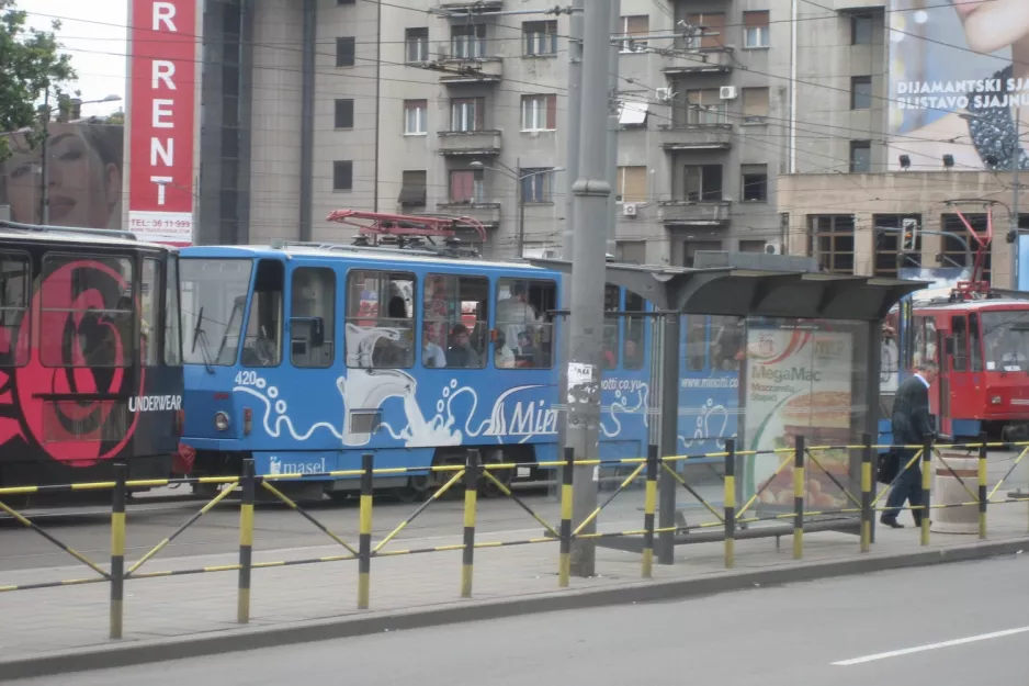 Beograd ledvogn 420 ved Savski Trg (2008)