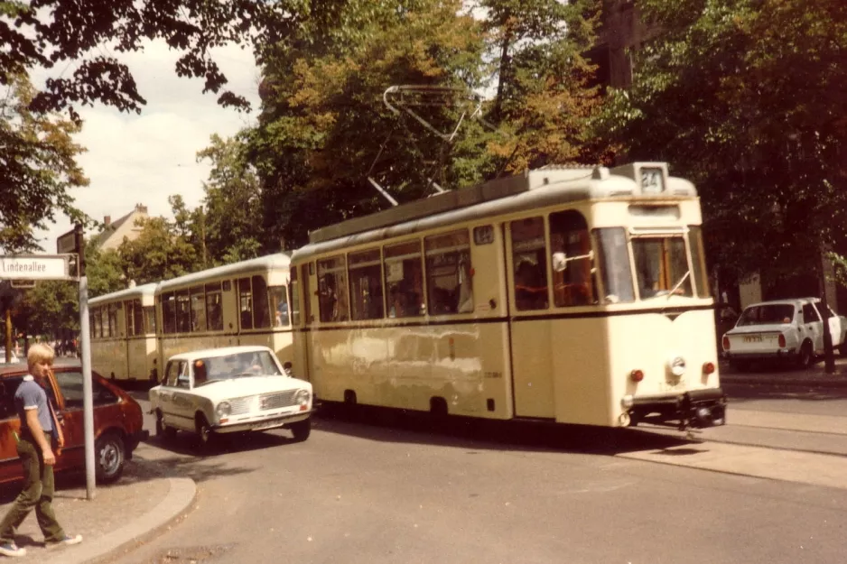 Berlin sporvognslinje 84  nær Drachholzstr. (1983)