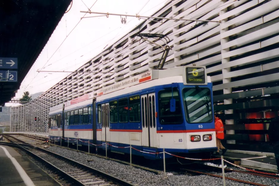 Bern regionallinje 6 med ledvogn 83 ved Worb Dorf (2006)