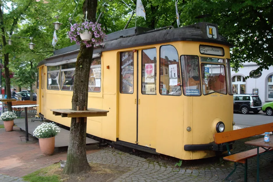 Bielefeld motorvogn på Siegfriedplatz, Supertram (2016)