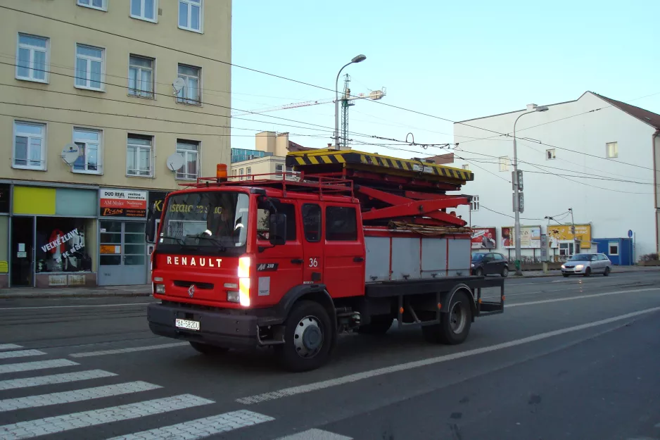 Bratislava autotårnvogn 36 på Špitálska (2014)