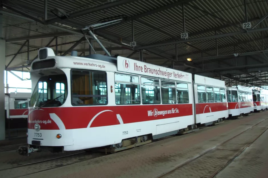 Braunschweig ledvogn 7753 inde i Verkehrs-Gmbh (2012)