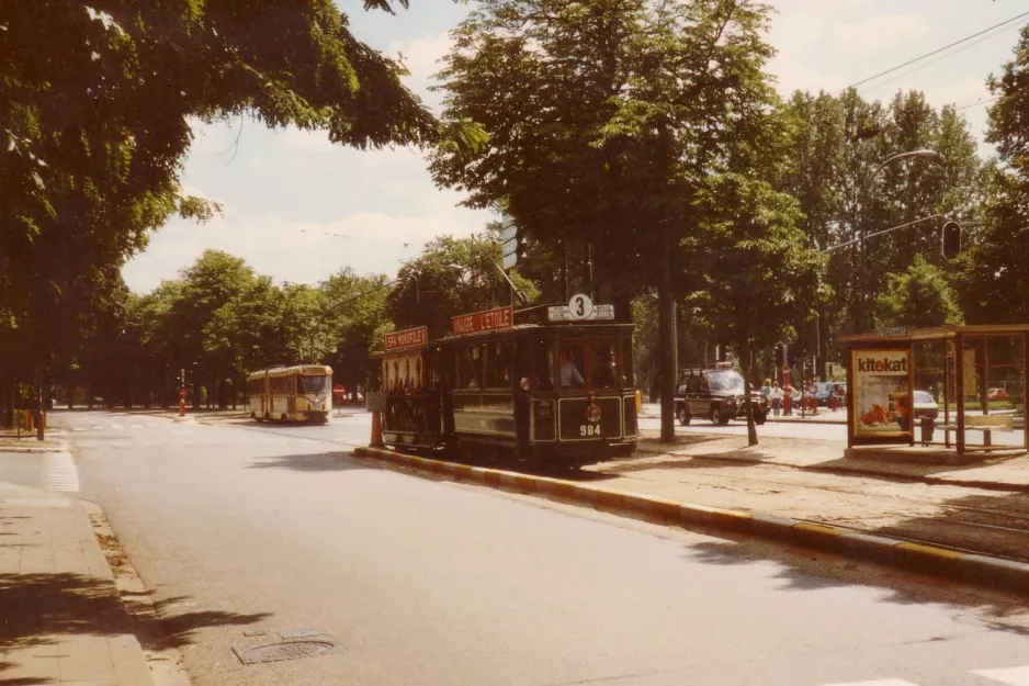 Bruxelles motorvogn 984 ved Musée du Tram / Trammuseum (1990)