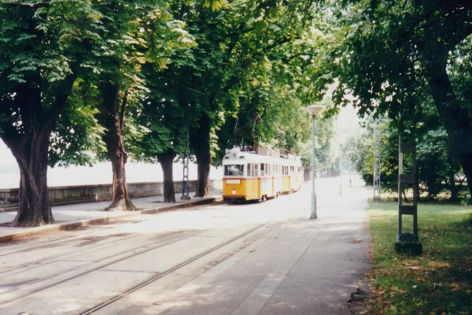 Budapest sporvognslinje 19  på Groza Péter rakpark (Szilágyi Dezső tér) (1994)