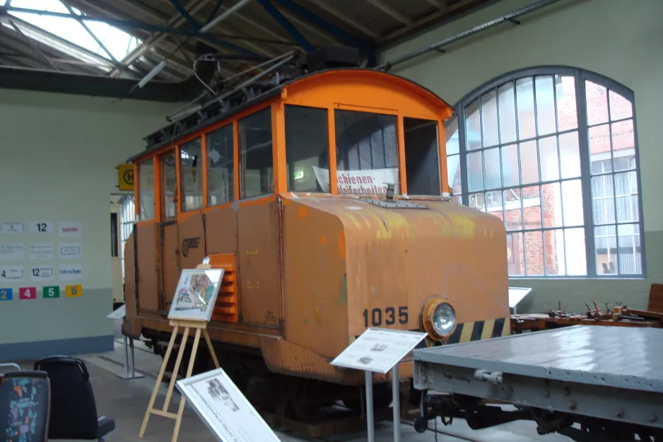 Chemnitz slibevogn 1035 i Straßenbahnmuseum (2015)