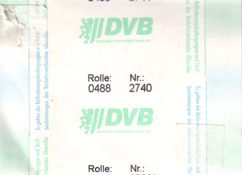 Dagkort til Dresdner Verkehrsbetriebe (DVB), bagsiden (2002)