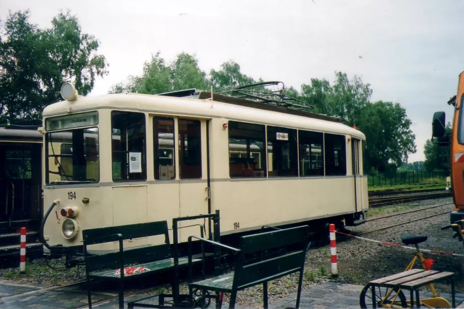 Dortmund motorvogn 194 foran Nahverkehrsmuseum (2007)