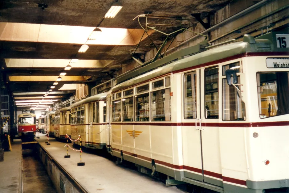 Dresden motorvogn 1538 på Straßenbahnmuseum (2002)