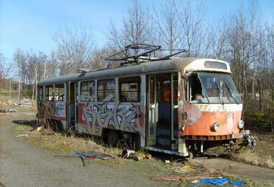 Dresden motorvogn 222-451-5 ved Gleisschleife Diebsteig (2007)