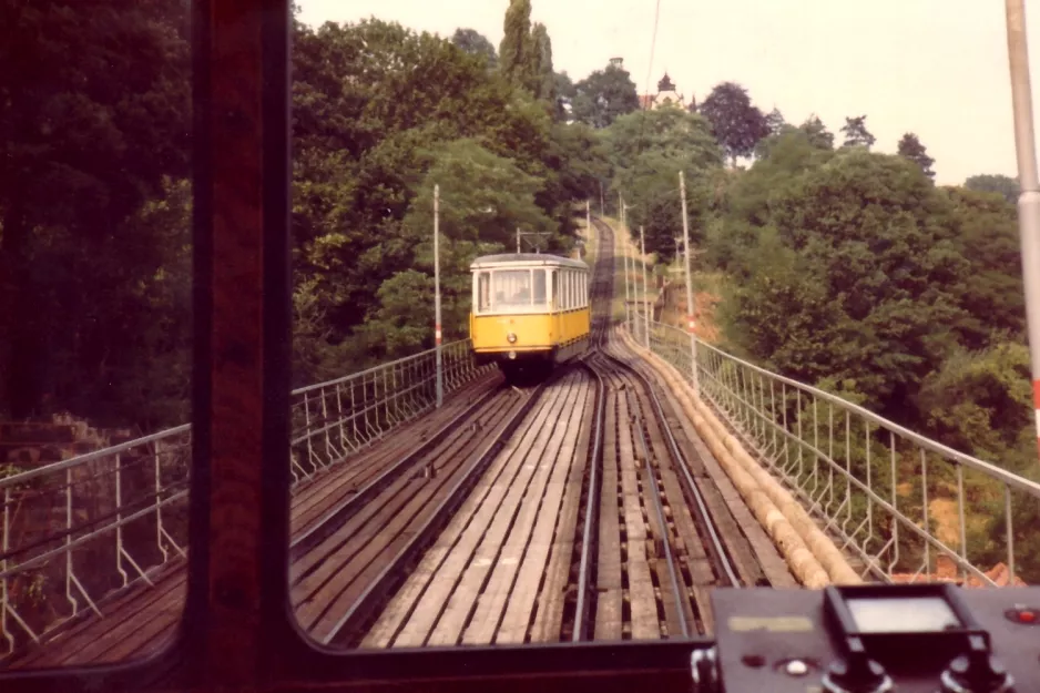 Dresden Standseilbahn  ved Sandweg (1983)