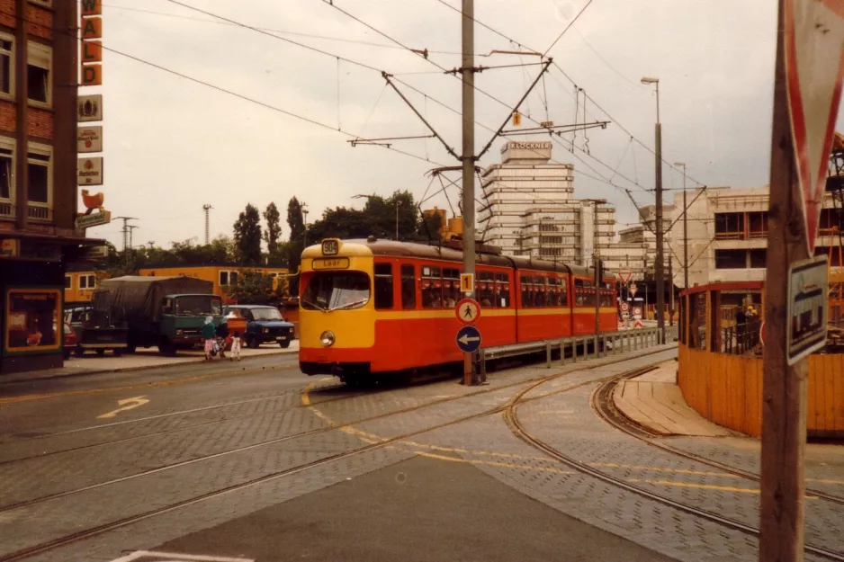 Duisburg sporvognslinje 904  nær Hauptbahnhof (1982)