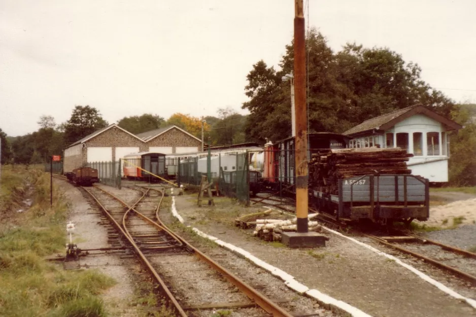 Erezée godsvogn A.50757 foran Tramway Touristique de l'Aisne (1981)