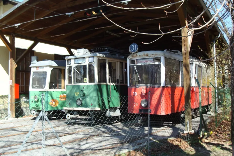 Graz motorvogn 222 i Tramway Museum (2012)