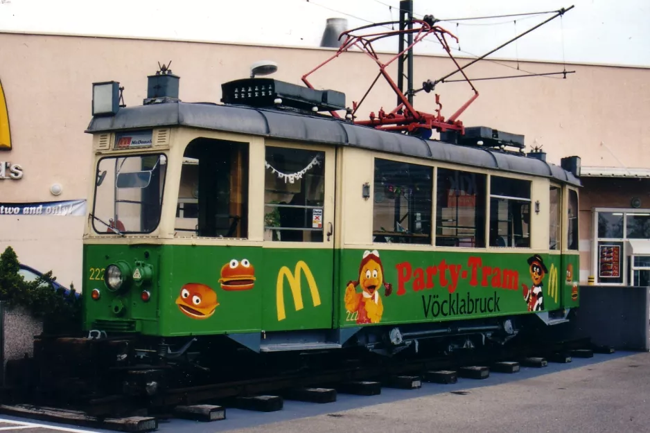 Graz motorvogn 222 ved McDonald's Vöcklabruck (2002)