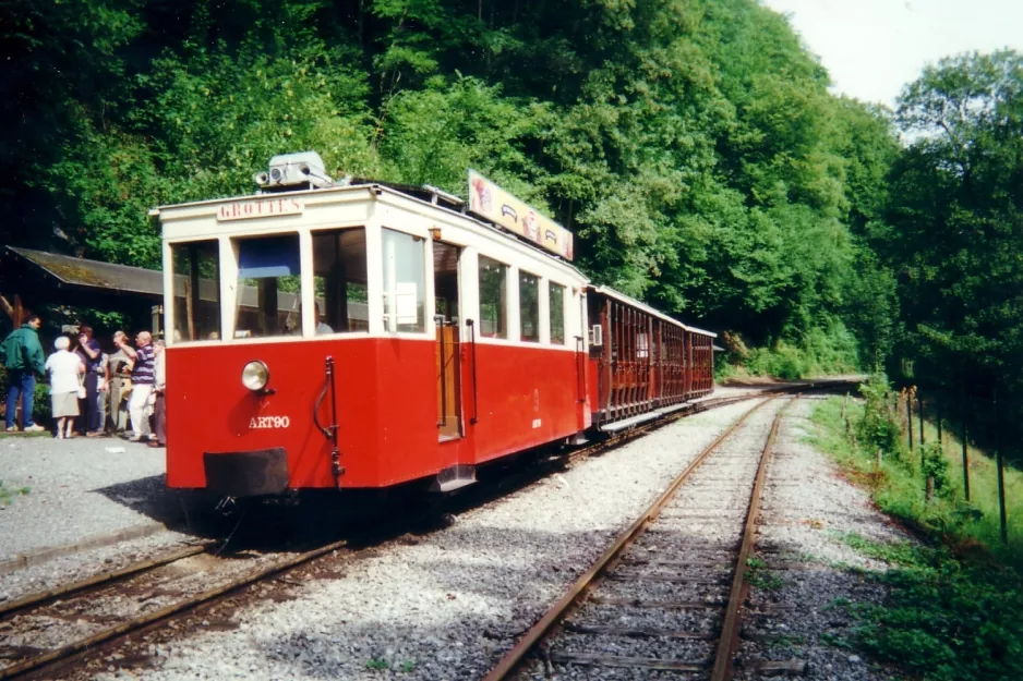 Han-sur-Lesse Grotte de Han med motorvogn ART 90 ved Grotterne (2000)