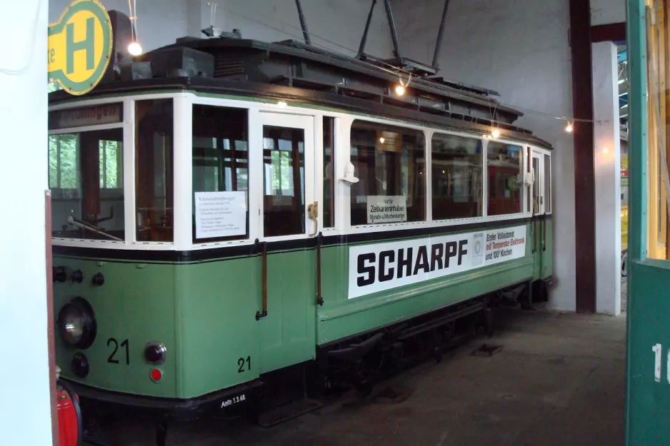 Hannover motorvogn 21 på Straßenbahn-Museum (2008)