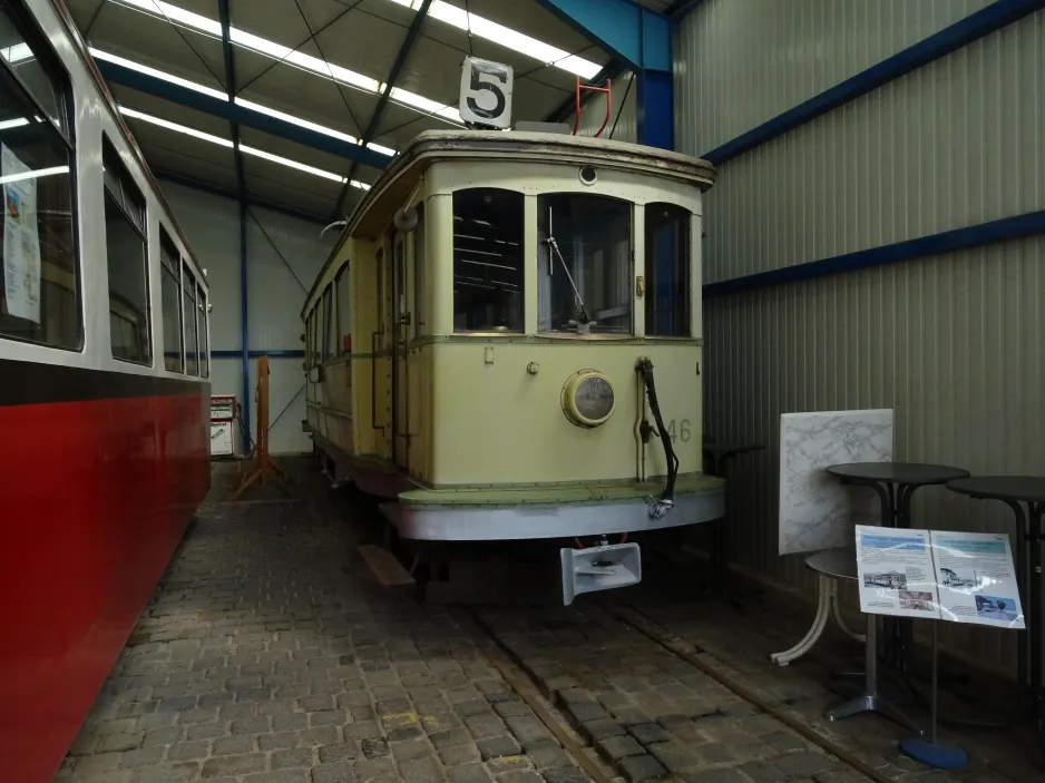 Hannover motorvogn 46 på Hannoversches Straßenbahn-Museum (2024)