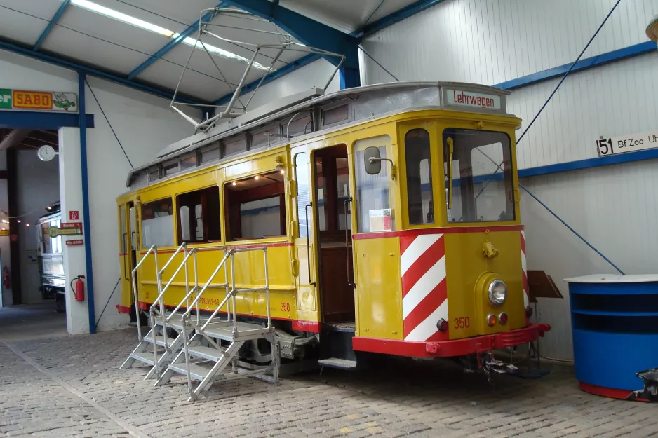 Hannover skolevogn 350 på Straßenbahn-Museum (2014)