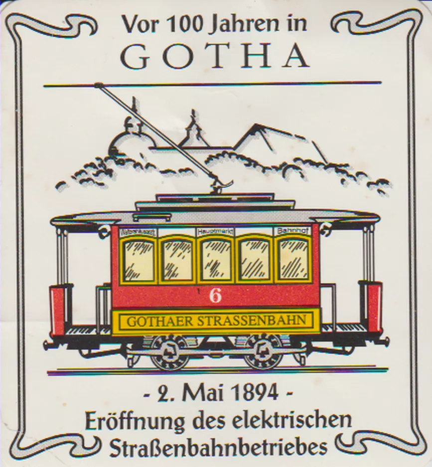 Klistermærke: Gotha motorvogn 6 (1994)