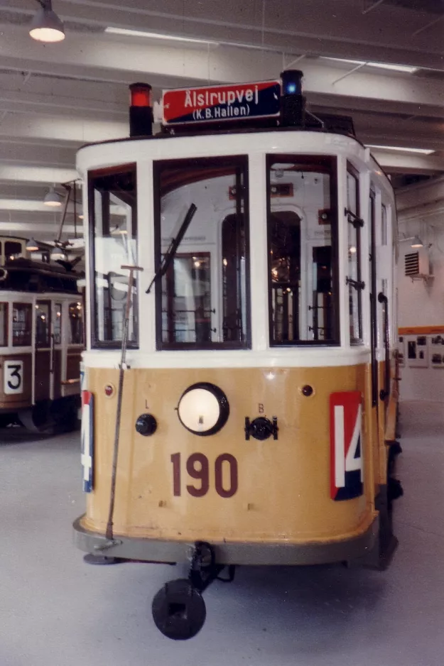 København motorvogn 190 i HT-museet (1984)