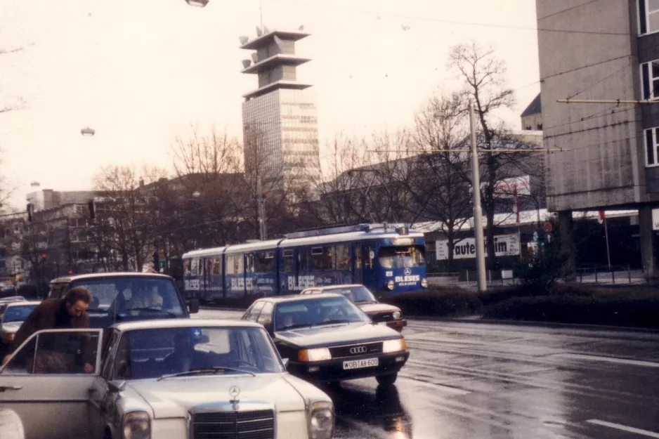 Köln sporvognslinje 1  på Heumarkt (1988)